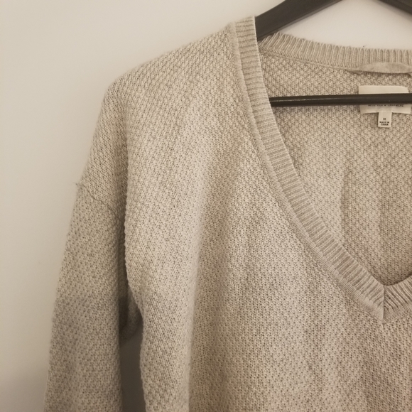 Wilfred women's light grey pullover v-neck lightweight sweater - Picture 4 of 10